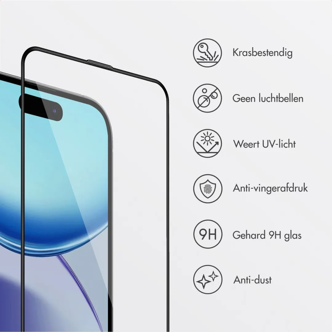 Accezz Screenprotector iPhone 17 Air - Glas - Anti-stof applicator