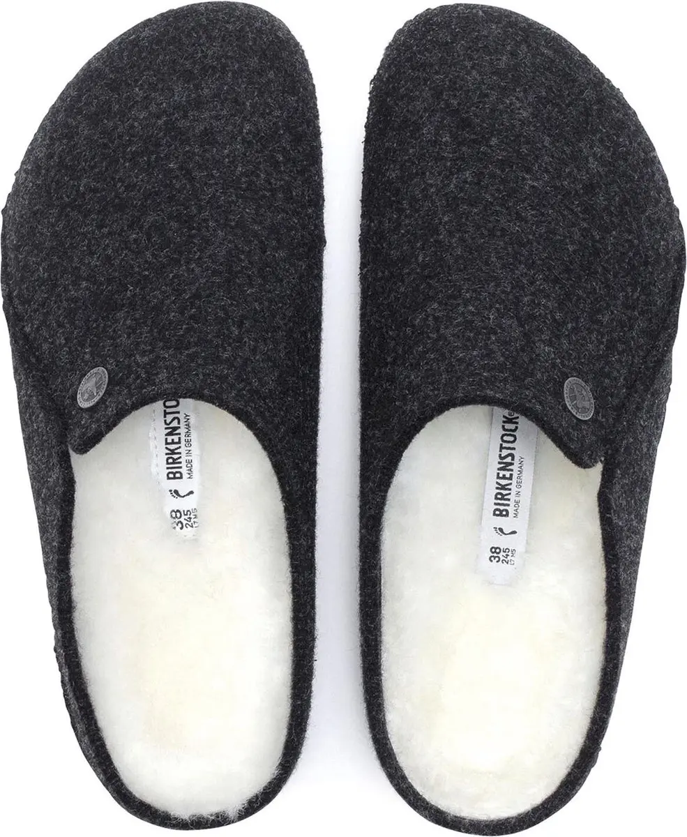 Birkenstock Zermatt Shearling Pantoffels - Anthraciet - 46 - afbeelding 6 van 6
