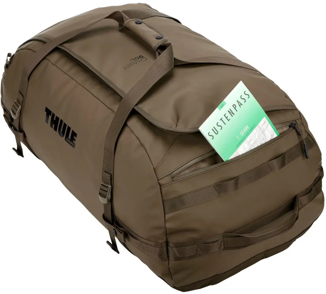 Thule Chasm Recycled Duffel 90L - Deep Khaki - afbeelding 5 van 6