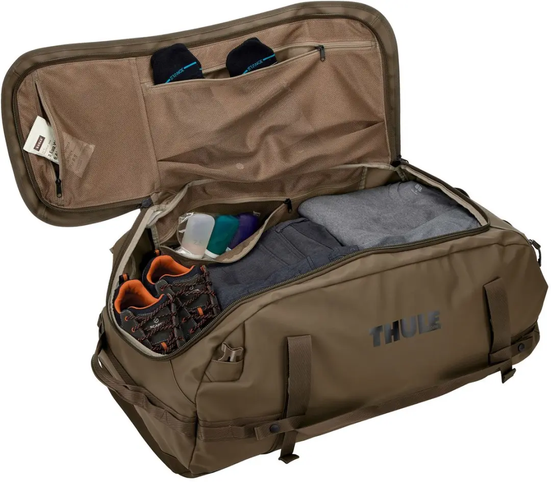 Thule Chasm Recycled Duffel 90L - Deep Khaki - afbeelding 4 van 6