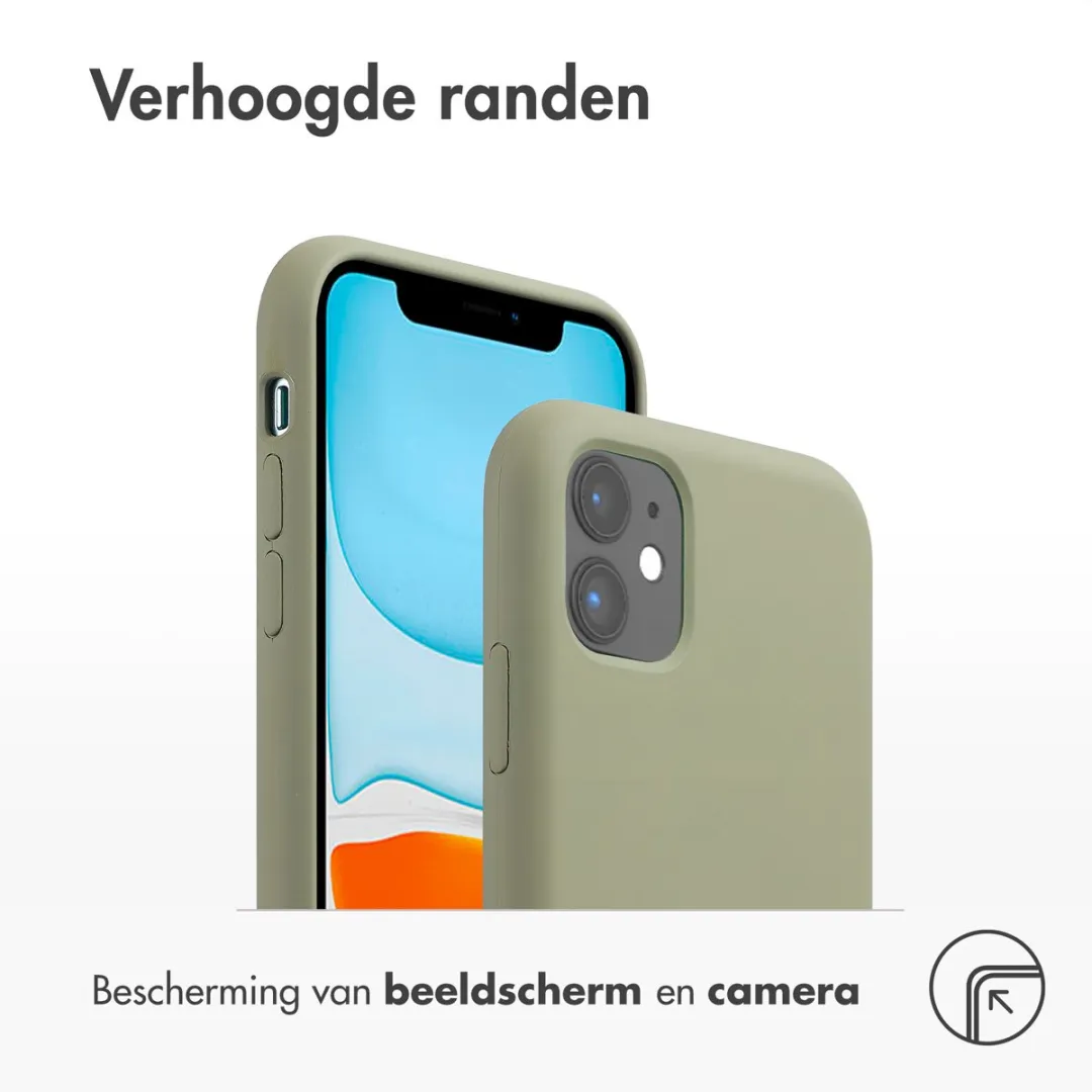 Accezz Hoesje iPhone 11 Olijfgroen - MagSafe