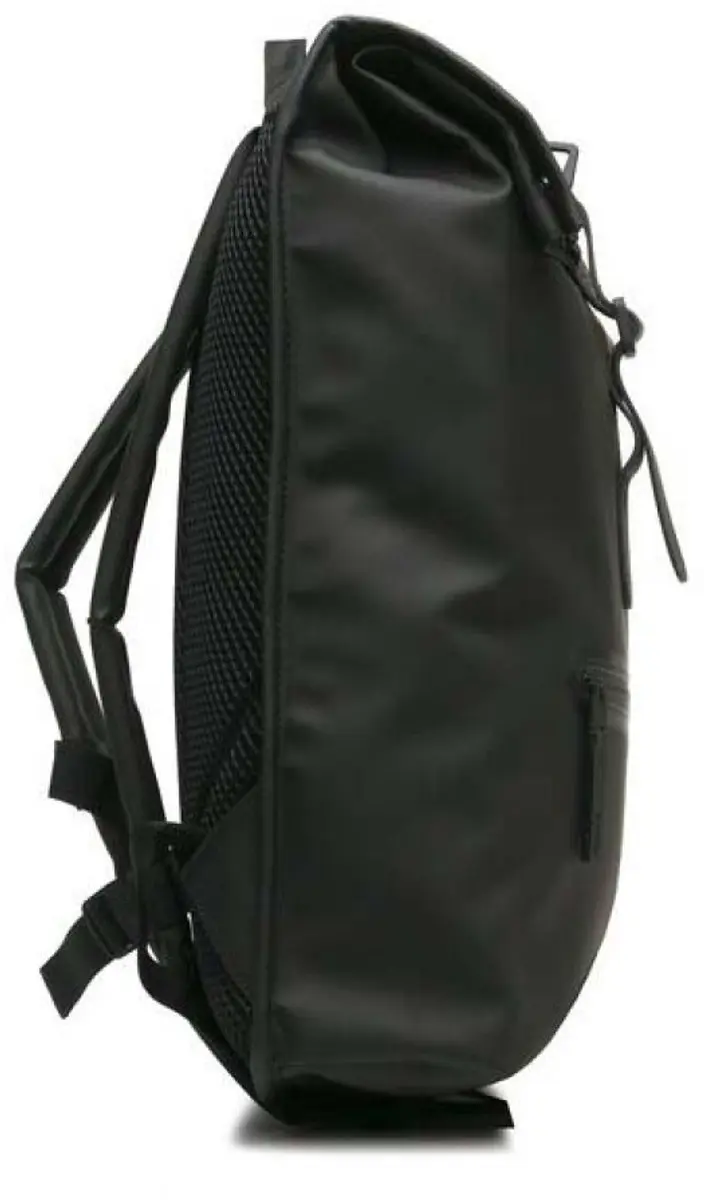Rains Rolltop W3 Rugzak - 13L - Zwart - afbeelding 2 van 6