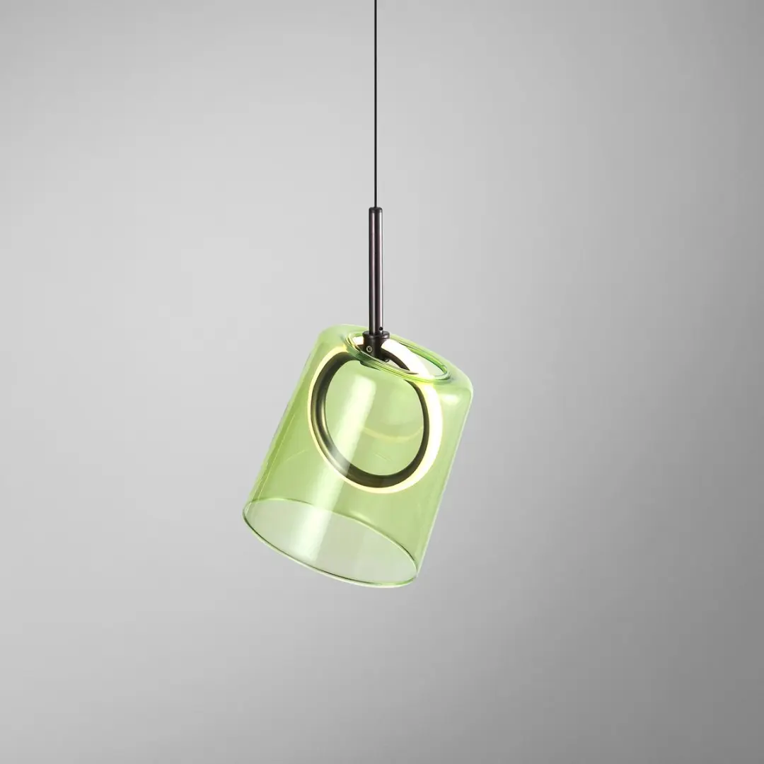 Paul Neuhaus Zula Hanglamp 2541-43 - Groen Glas - afbeelding 3 van 5