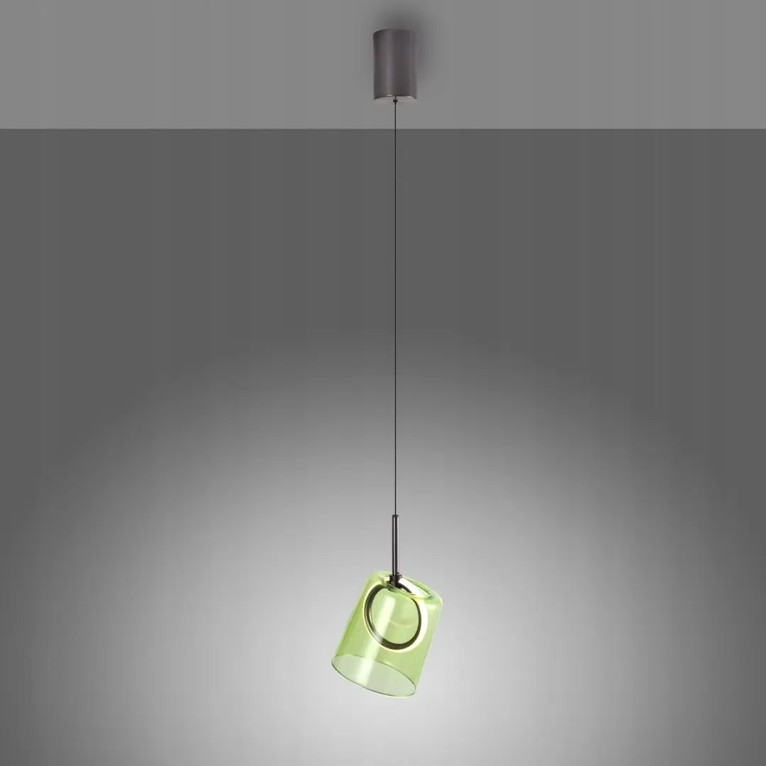 Paul Neuhaus Zula Hanglamp 2541-43 - Groen Glas - afbeelding 4 van 5