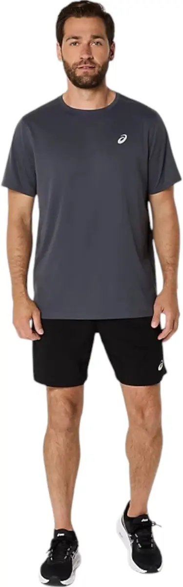 ASICS Core T-Shirt Korte Mouw Heren - Grijs - afbeelding 2 van 6