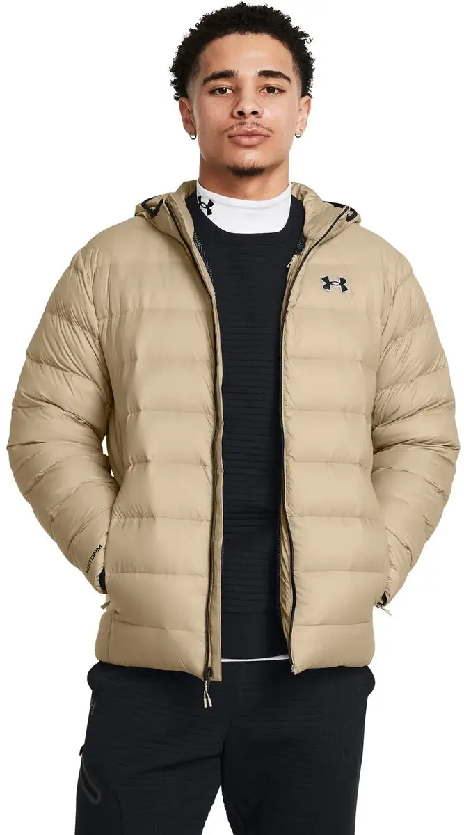 Under Armour Legend Gewatteerde Heren Jas - Bruin - S - afbeelding 2 van 6