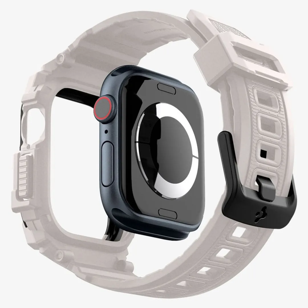 Spigen Rugged Armor Pro Hoesje Apple Watch 11/Series 10 46mm - Beige - afbeelding 6 van 6