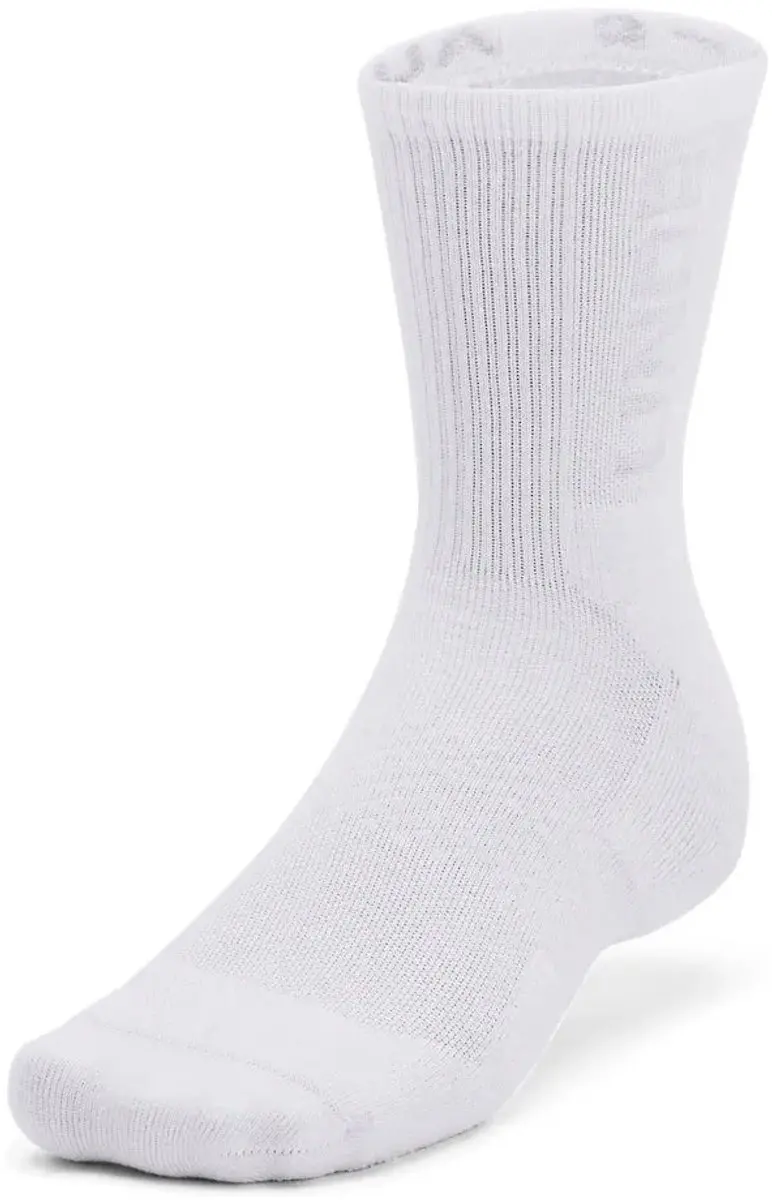 Under Armour 3-Maker Halfhoge Sokken - 3x - Wit XL - afbeelding 3 van 6