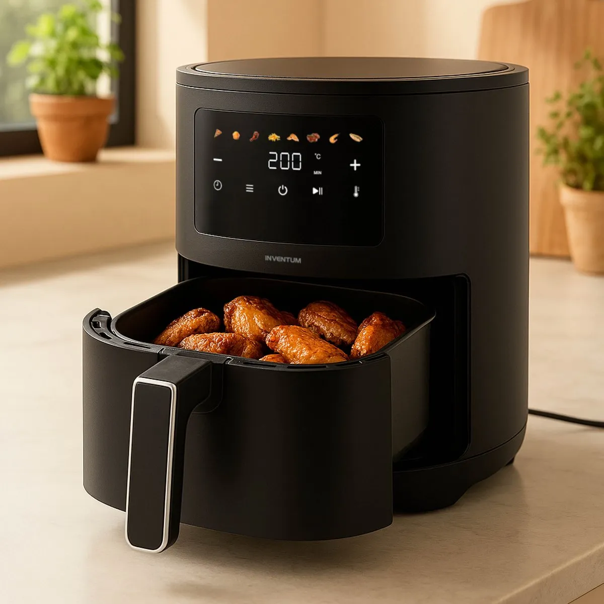 Inventum GF351HLDB Airfryer 1500W - 3,5L - Zwart