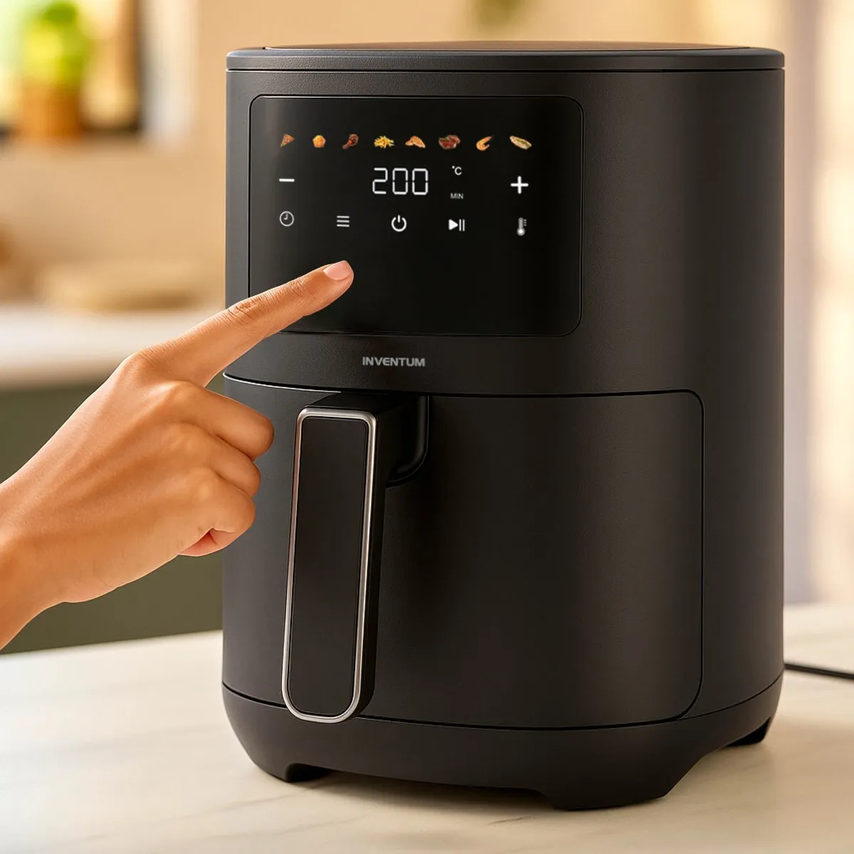 Inventum GF351HLDB Airfryer 1500W - 3,5L - Zwart