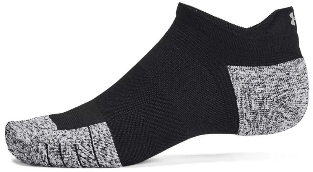Under Armour ArmourDry Run Cushion onzichtbare sokken - 3 paar - Zwart - afbeelding 2 van 6