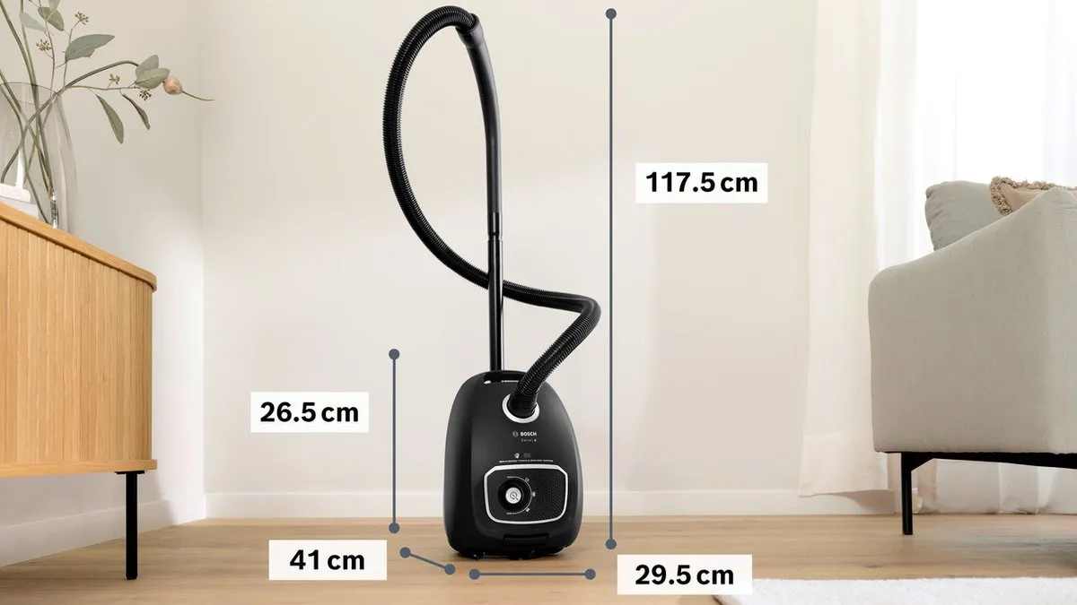 Bosch BGB41BA1 Stofzuiger met zak - 600W - 4L - Zwart