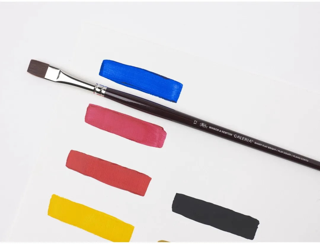 Winsor & Newton Galeria Acrylpenseel Set 3 - Rond 2, Plat 8, Filbert 4