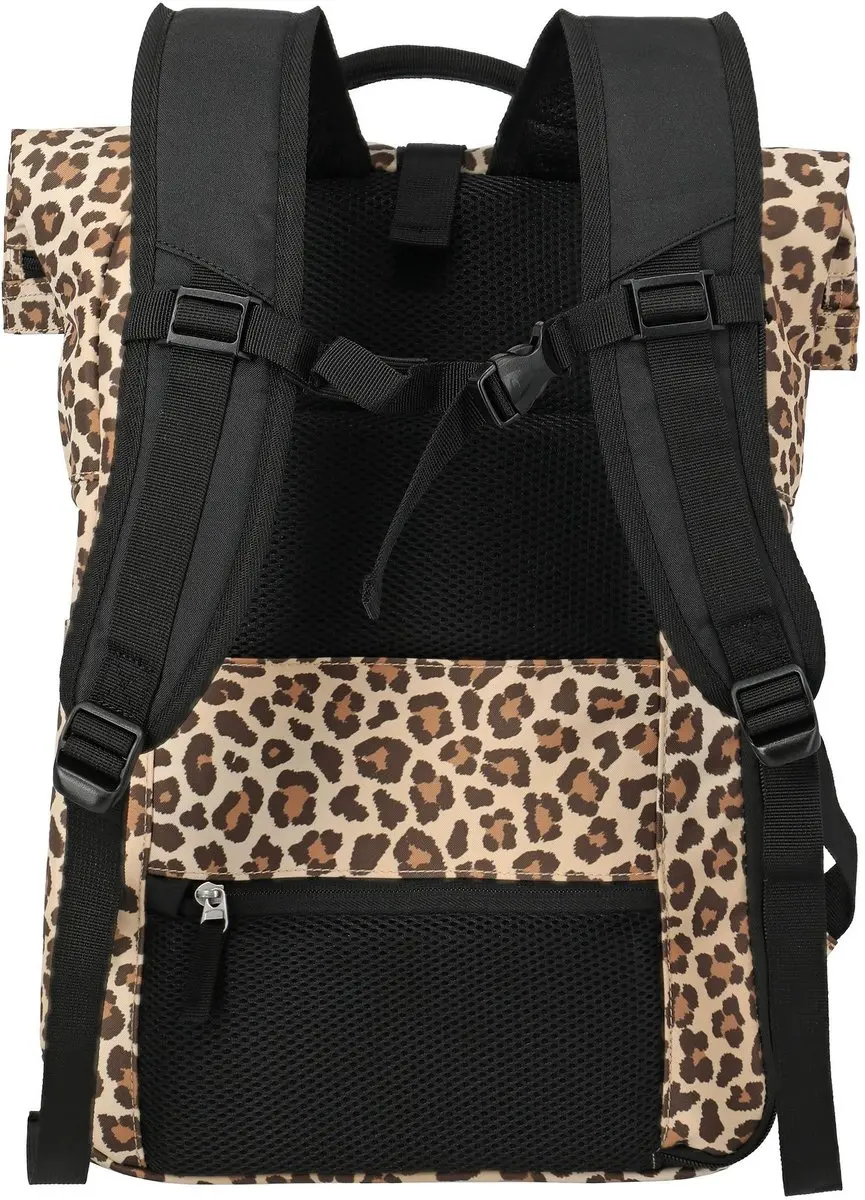 Travelite Basics Rolltop Rugzak 35L - Leopard - afbeelding 6 van 6