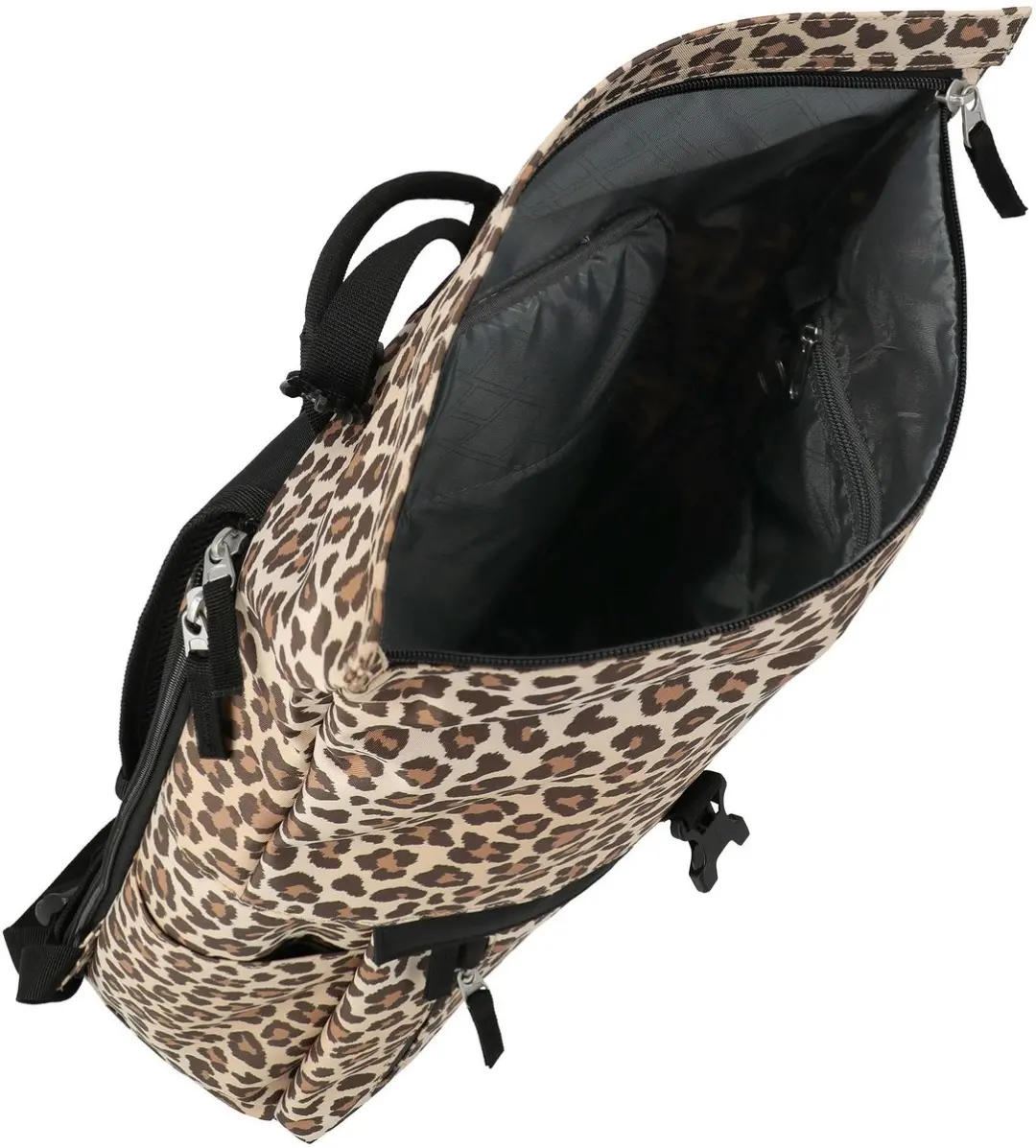Travelite Basics Rolltop Rugzak 35L - Leopard - afbeelding 5 van 6