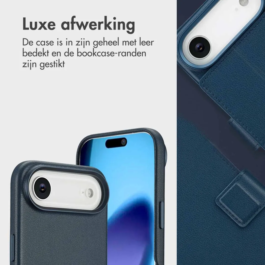 Accezz iPhone 17 Air Hoesje Bookcase 2-in-1 Nightfall Blue - 3 Pasjes