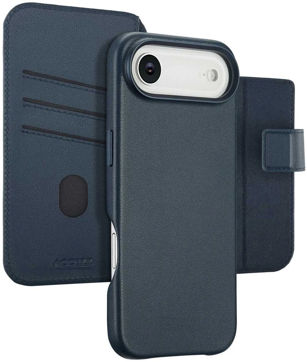 Accezz iPhone 17 Air Hoesje Bookcase 2-in-1 Nightfall Blue - 3 Pasjes
