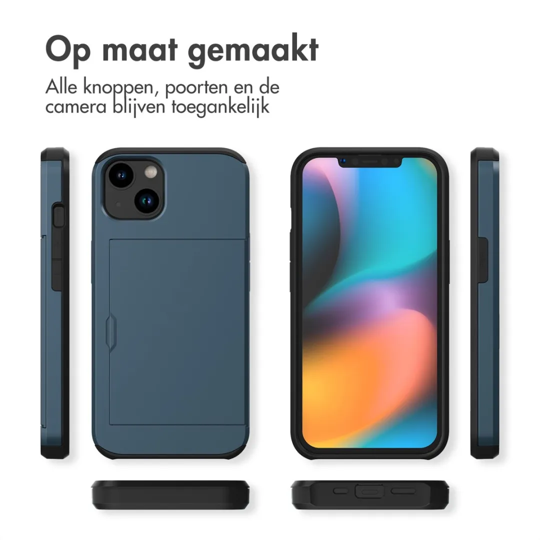Imoshion Hoesje iPhone 14 - Donkerblauw - 2 Pasjes - afbeelding 6 van 6
