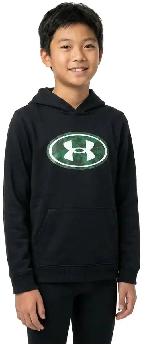 Under Armour Rival Fleece Key Pattern Fill Hoodie - Zwart - afbeelding 3 van 4