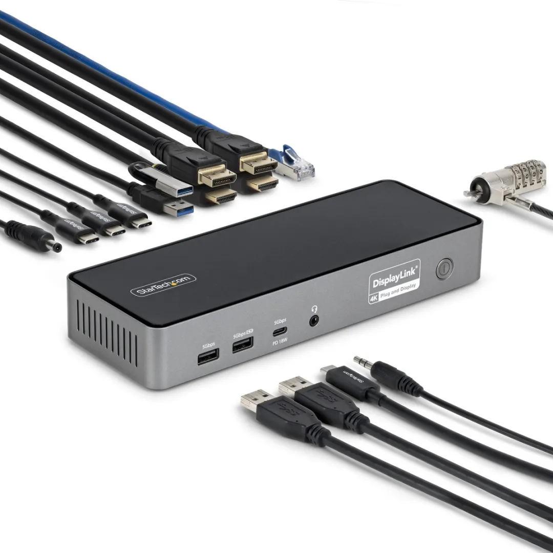 Startech DK30C2DPEPRUE Triple-Monitor USB-C Dock