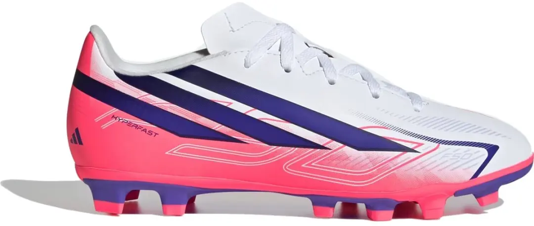adidas F50 Hyperfast Club FG/MG Voetbalschoenen Kids - Wit - 32 - afbeelding 3 van 6
