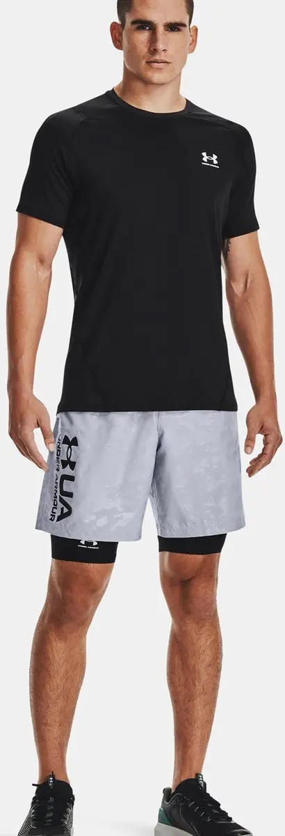 Under Armour HeatGear Fitted Heren Sportshirt - Zwart - afbeelding 6 van 6