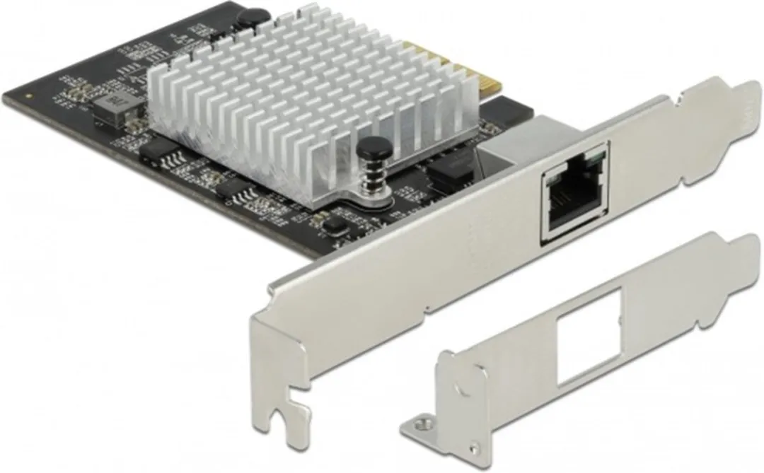 Delock PCIe 1x RJ45 10Gbps AQC113CS - Zwart