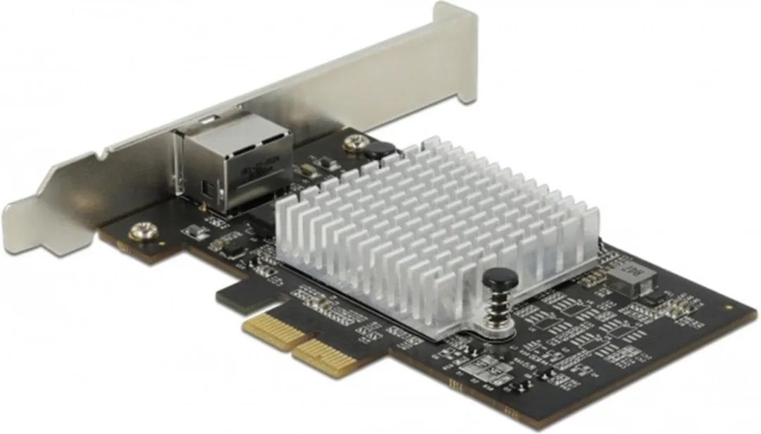 Delock PCIe 1x RJ45 10Gbps AQC113CS - Zwart