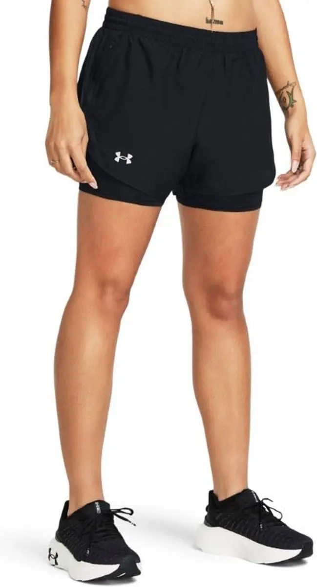 Under Armour Fly-By 2-in-1 Korte Broek Dames - Zwart - afbeelding 6 van 6
