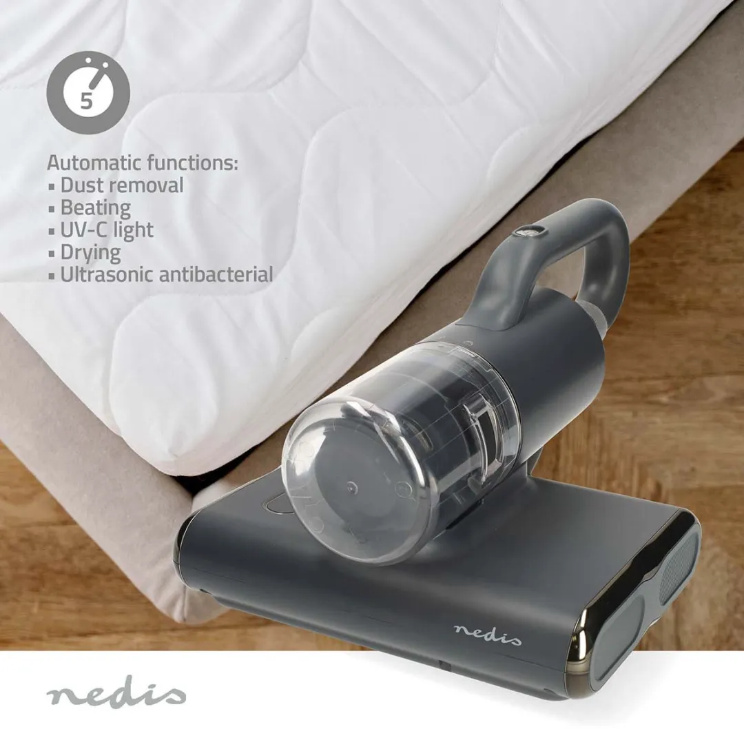 Nedis MCCD250GY Matrasreiniger - 500W - UV-sterilisatie - Grijs - afbeelding 6 van 6