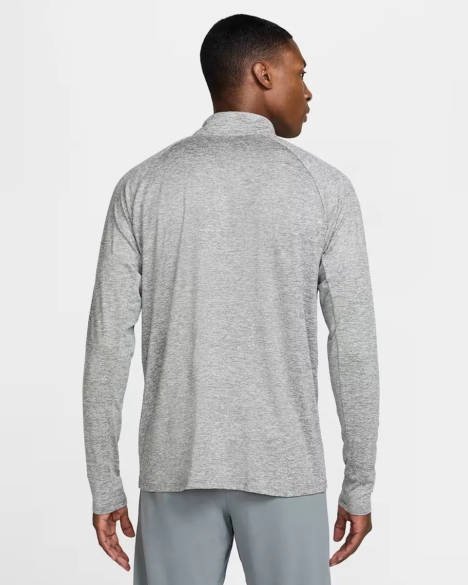 NIKE - stride men's dri-fit 1/2-zip m - Hardloop t-shirt lange mouw zomer heren - Grijs - afbeelding 2 van 6