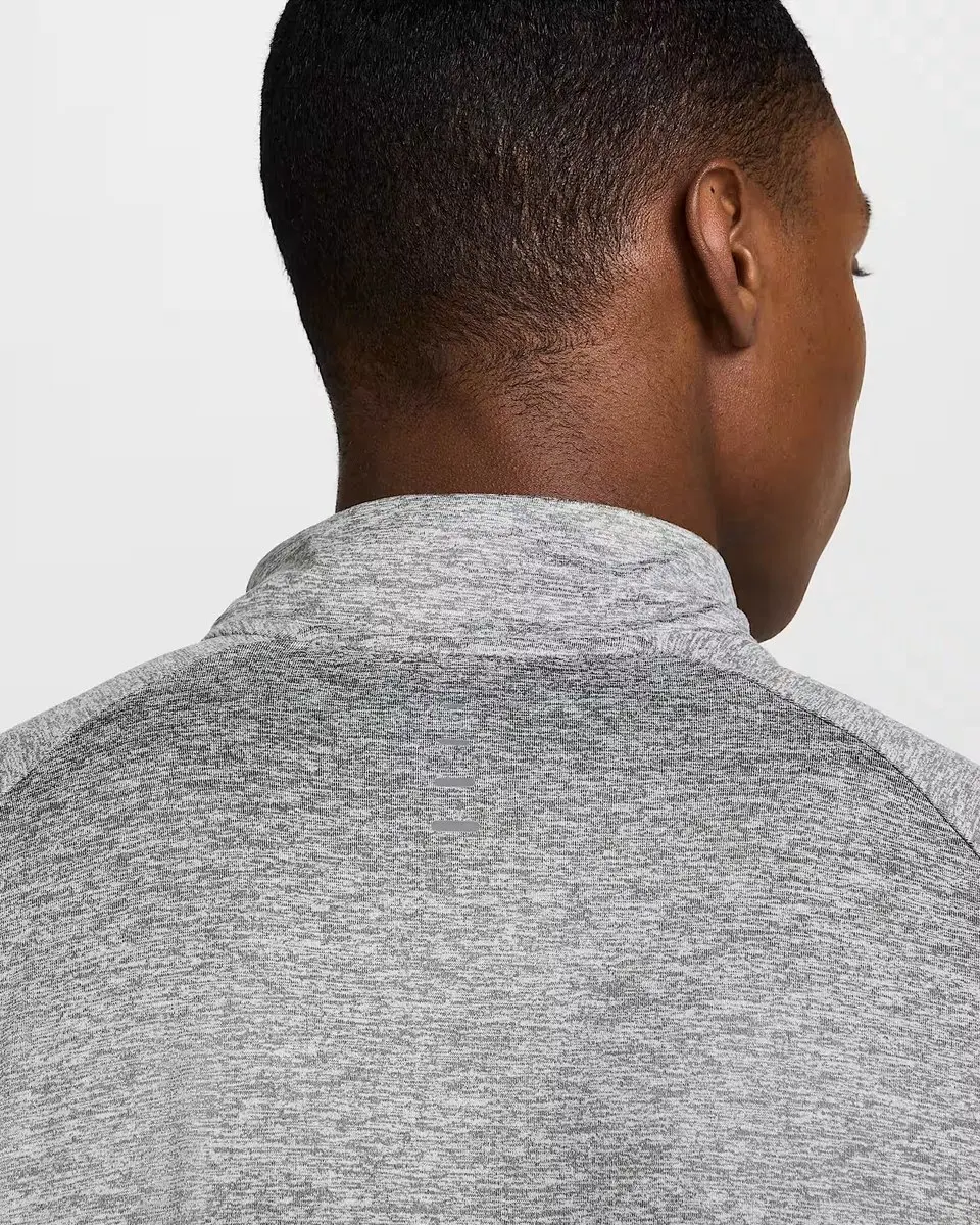 NIKE - stride men's dri-fit 1/2-zip m - Hardloop t-shirt lange mouw zomer heren - Grijs - afbeelding 5 van 6