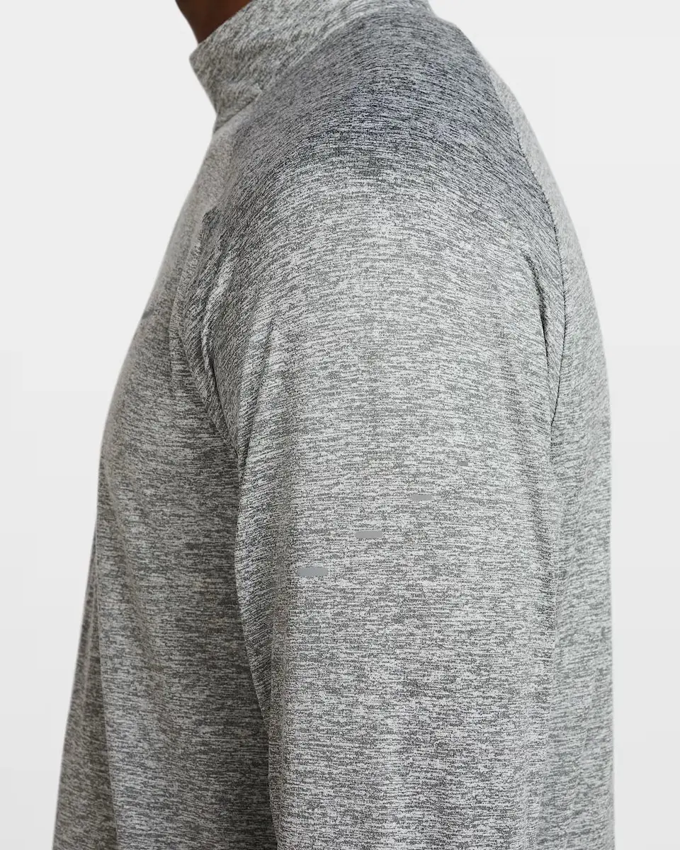 NIKE - stride men's dri-fit 1/2-zip m - Hardloop t-shirt lange mouw zomer heren - Grijs - afbeelding 3 van 6