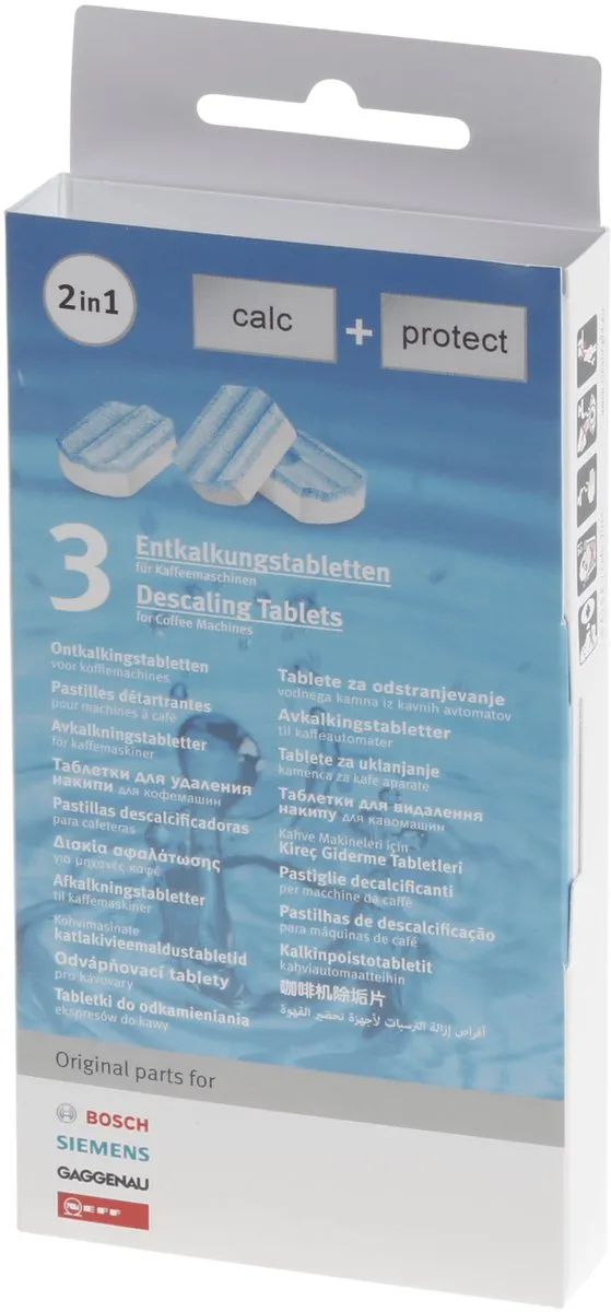 Bosch Ontkalkingstabletten TCZ8002 - 3 Stuks - Blauw/Wit - afbeelding 4 van 5