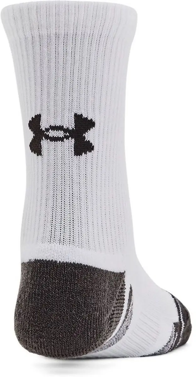 Under Armour Performance Tech Kindersokken - 3 Paren - Wit - afbeelding 2 van 2