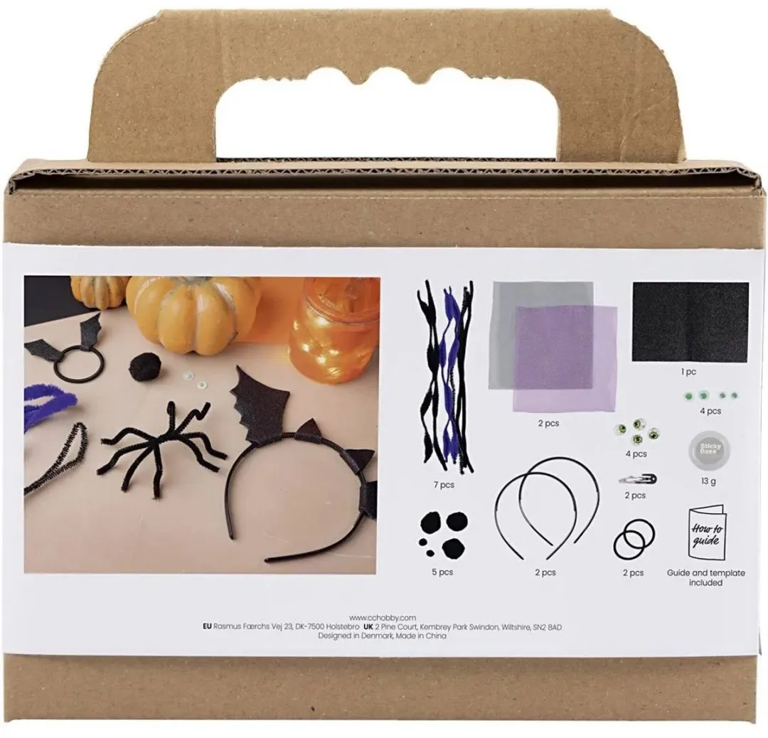 Creativ Company Mini Hobbyset Griezelkostuums - Zwart/Lila