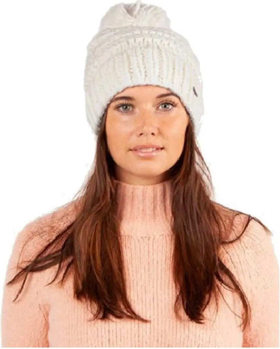 Barts Jasmin Beanie Muts Dames - Wit - afbeelding 4 van 6