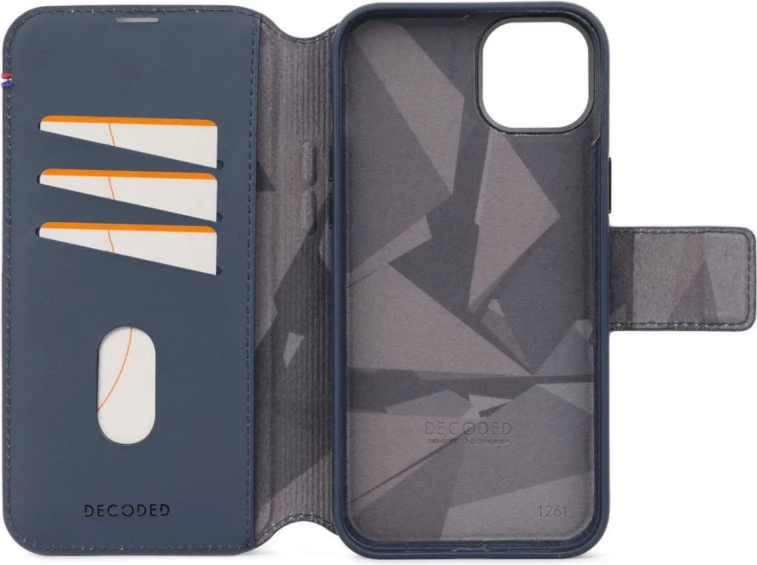 Decoded D24IPO15DW5NY iPhone 15 Hoesje - Magnetisch 2-in-1 - True Navy Blauw