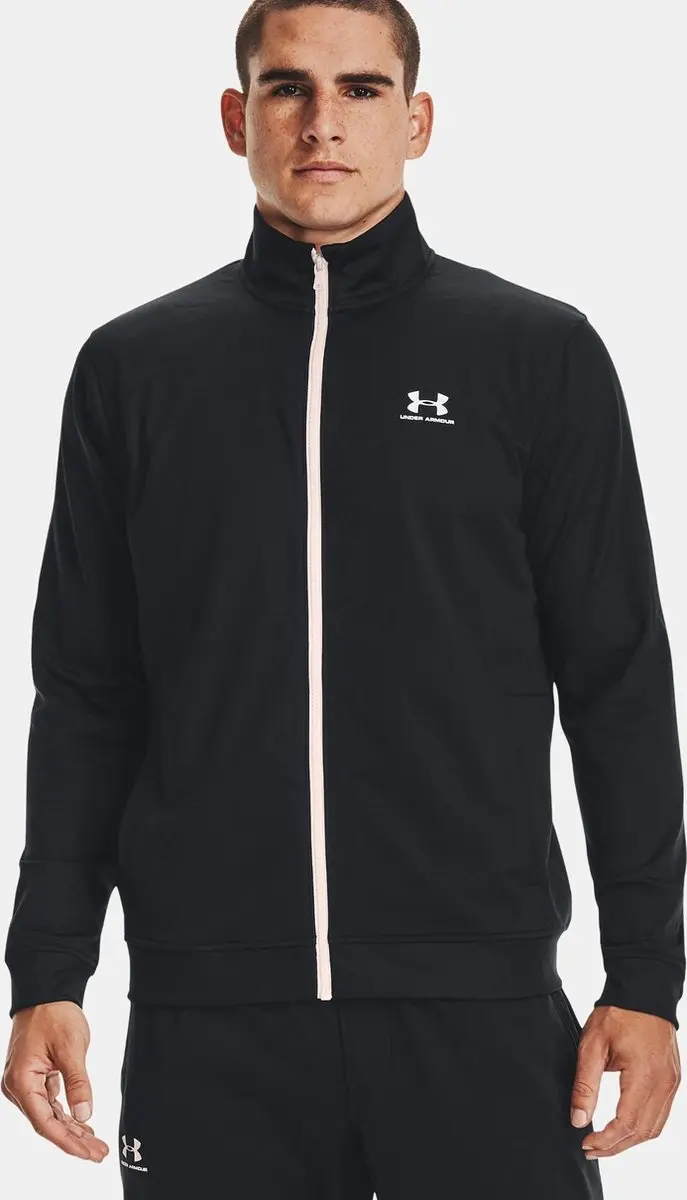 Under Armour Sportstyle Tricot Jacket Heren - Zwart - afbeelding 2 van 6