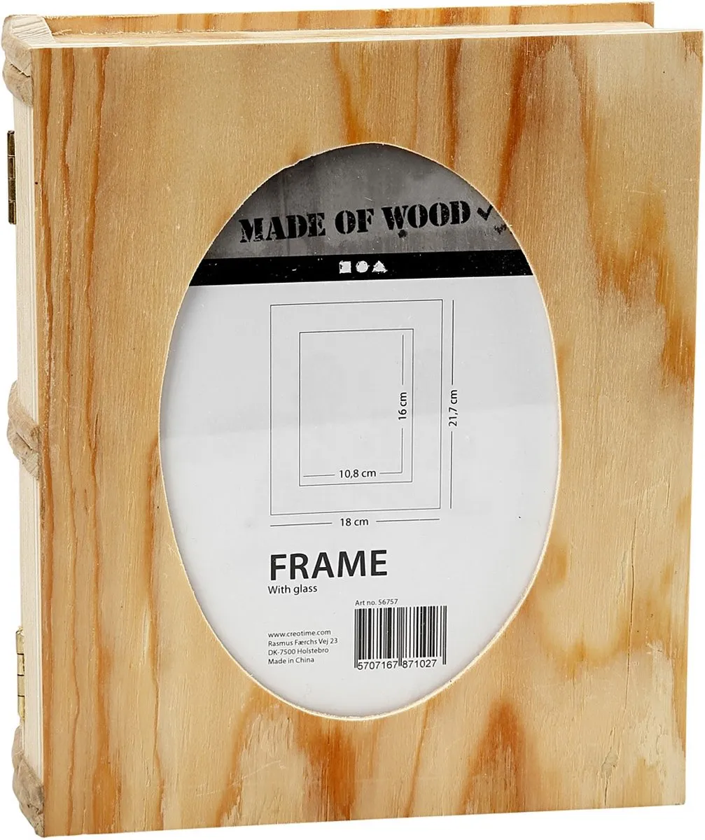 Creativ Company Houten Doos Boek 21,7x18cm
