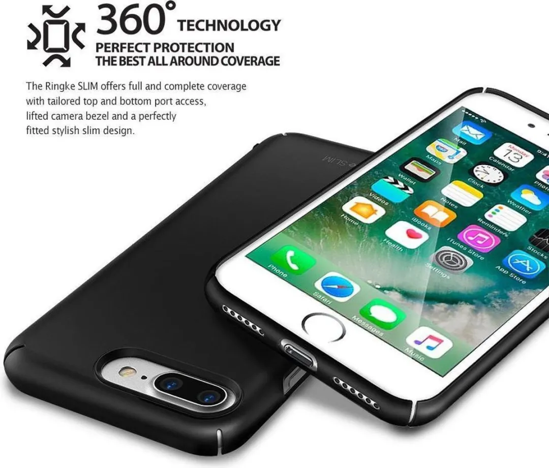 Ringke i7P15945701 Backcover iPhone 8 Plus/7 Plus - Zwart