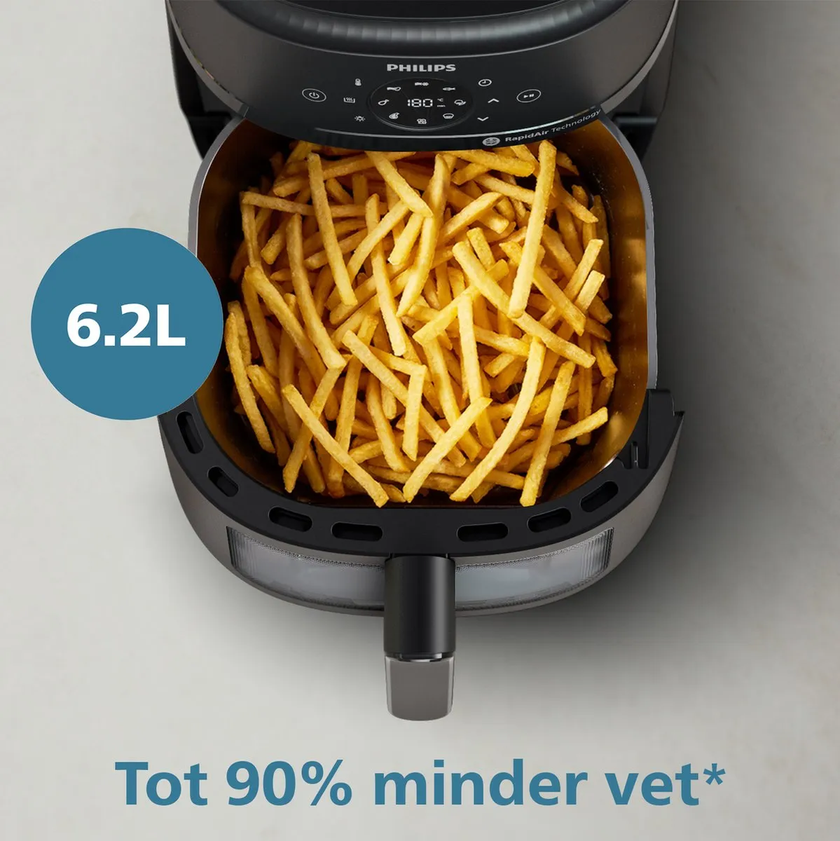 Philips 2000 Series Airfryer NA230/00 - 6.2L - 1700W - Zwart