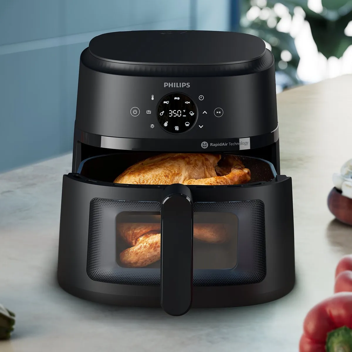 Philips 2000 Series Airfryer NA230/00 - 6.2L - 1700W - Zwart - afbeelding 6 van 6
