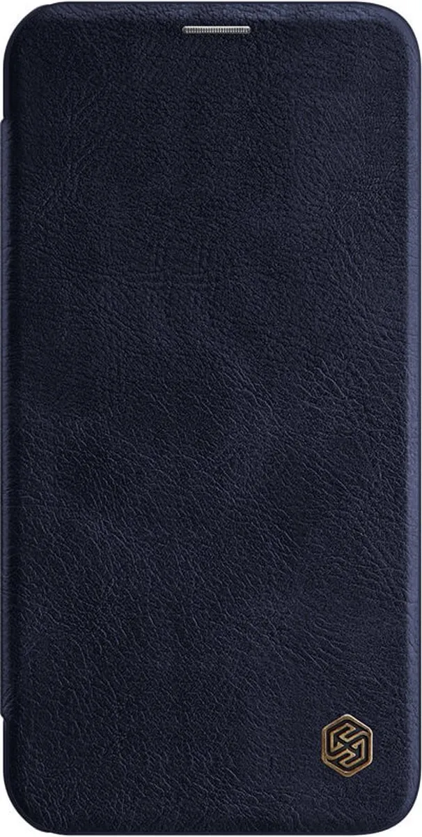 Nillkin Qin Leather Case iPhone 12 Pro Max - Blauw - 2 Pasjes