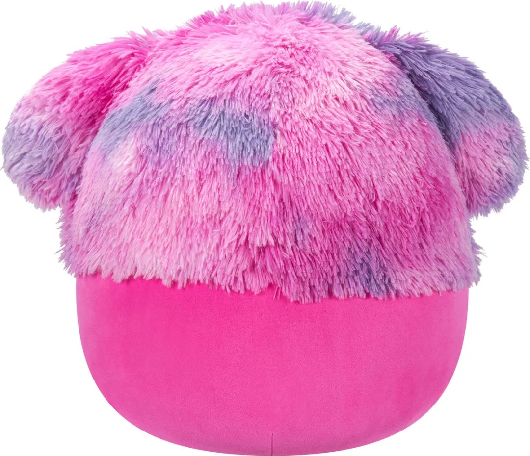 Squishmallows Woxie Bigfoot Knuffel - 30cm - Magenta met multikleurig haar