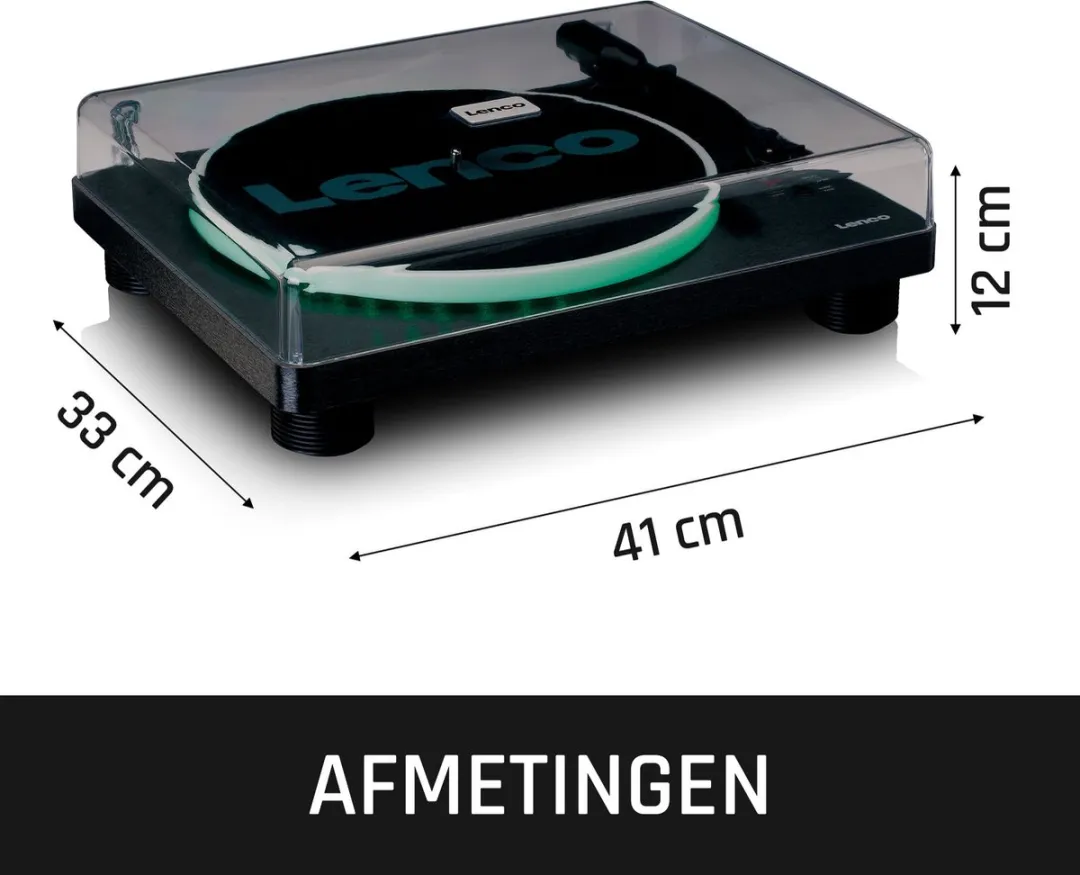 Lenco LS-50LEDBK Platenspeler - Zwart