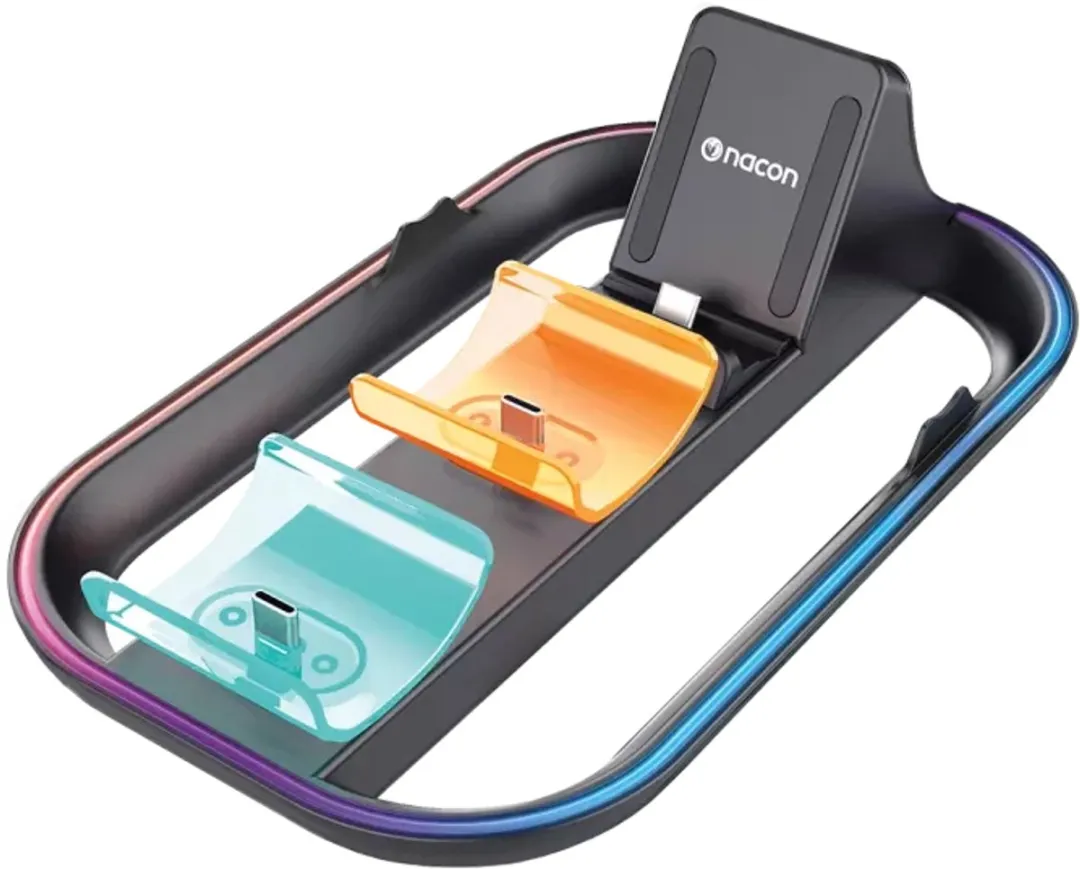 Nacon Tridock RGB Oplader Nintendo Switch 2 - Zwart