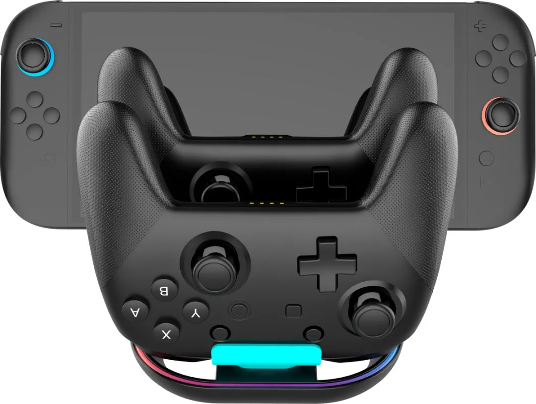 Nacon Tridock RGB Oplader Nintendo Switch 2 - Zwart
