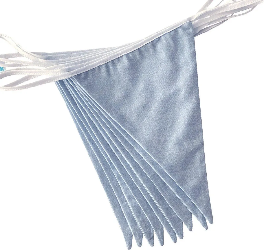 BINK Bedding Stoffen Slinger Bo Blue XL - 7.5m 15 Vlaggetjes