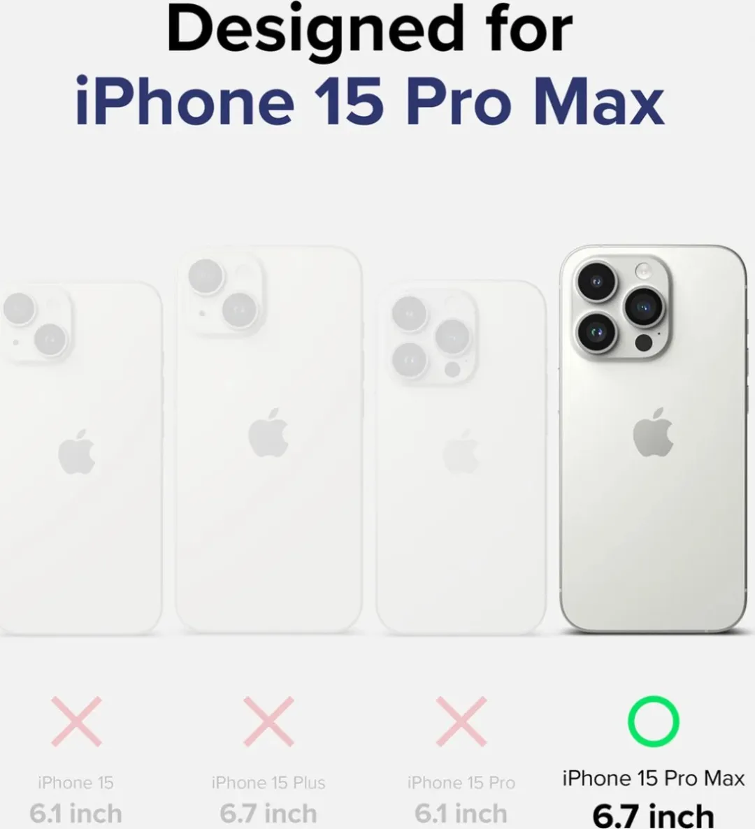 Ringke Fusion MagSafe Hoesje iPhone 15 Pro Max - Transparant